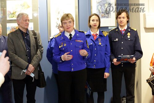 Открытие выставки работ  художника-иллюстратора Евгении Ивановны Стерлиговой YE1A0512